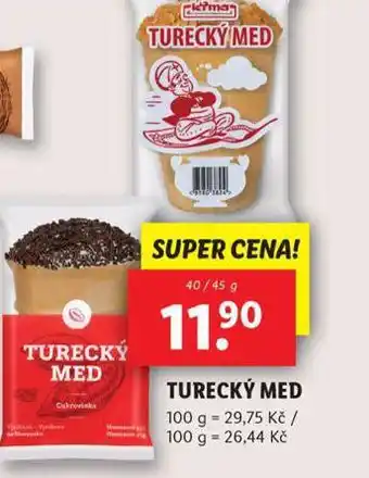 Lidl Turecký med nabídka