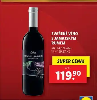 Lidl Svařené víno s jamajským rumem nabídka