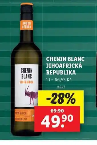 Lidl Chenin blanc jihoafrická republika nabídka