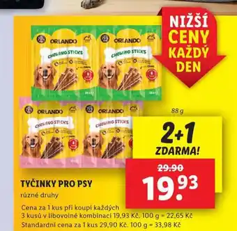 Lidl Orlando tyčinky pro psy nabídka