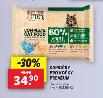 Lidl Coshida kapsičky pro kočky premium nabídka