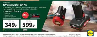 Lidl 12v akumulátor 2 ah nabídka