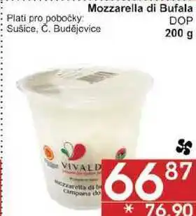 Jip Mozzarella di bufala dop, 200 g nabídka
