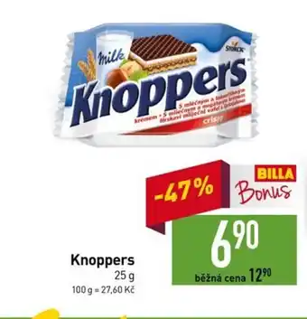 Billa Knoppers 25 g nabídka