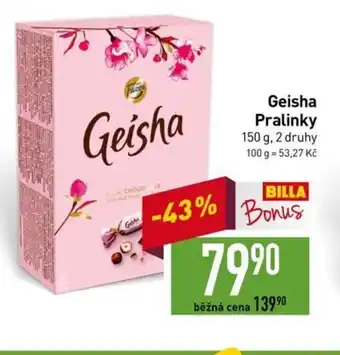 Billa Geisha Pralinky nabídka