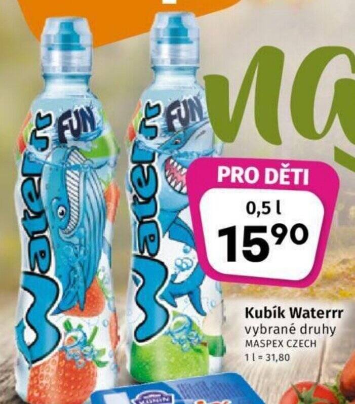 Coop Kubík Waterrr nabídka