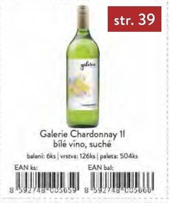 Qanto Galerie Chardonnay 1 l. bílé víno, suché nabídka