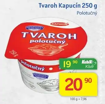 Kubík potraviny Tvaroh Kapucín 250 g nabídka