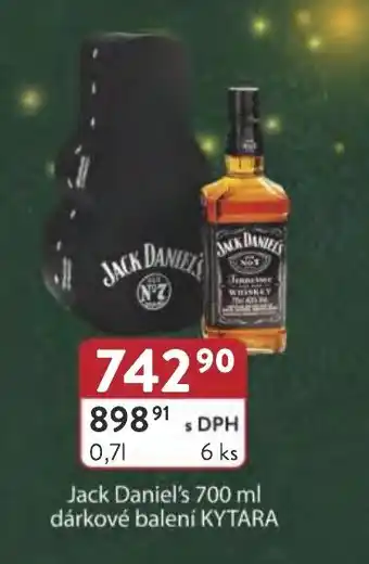 Qanto Jack Daniel's 700 ml dárkové balení KYTARA nabídka