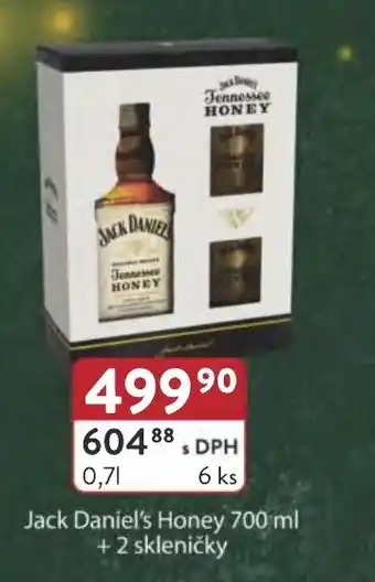 Jack Daniel's Honey 700 ml + 2 skleničky