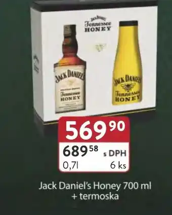 Qanto Jack Daniel's Honey 700 ml + termoska nabídka