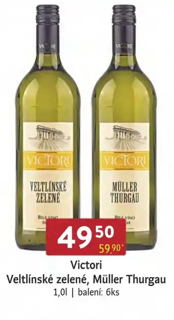 Qanto Victori Veltlínské zelené, Müller Thurgau nabídka