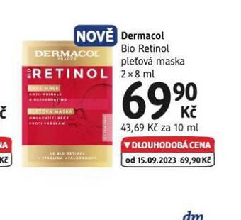 dm drogerie Dermacol pleťová maska nabídka