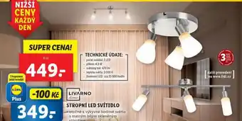 Lidl Stropní led svítidlo nabídka