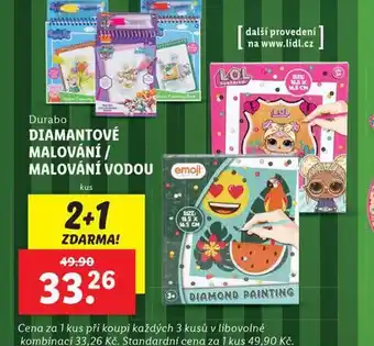 Lidl Diamantové malování / malování vodou nabídka