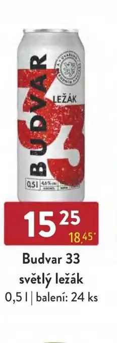 Qanto Budvar 33 světlý ležák nabídka