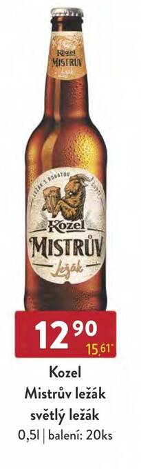 Qanto Kozel Mistrův ležák světlý ležák nabídka