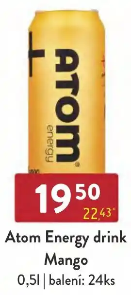 Qanto Atom Energy drink Mango 0.5 l. nabídka