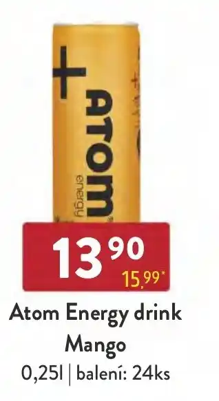Qanto Atom Energy drink Mango 0.25 l. nabídka