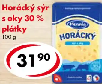 CBA Horácký sýr s oky 30% plátky nabídka