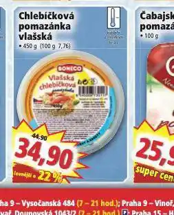 Norma Chlebíčková pomazánka vlašská nabídka