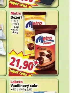 Norma Metro dezert nabídka