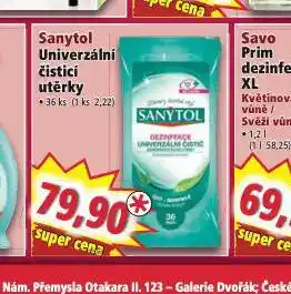 Norma Sanytol univerzální čistící utěrky nabídka