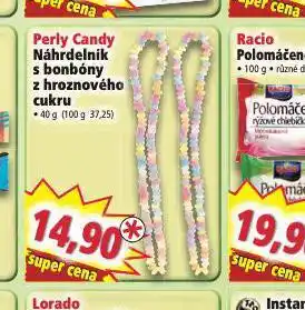 Norma Perly candy náhrdelník s bonbóny z hroznového cukru nabídka