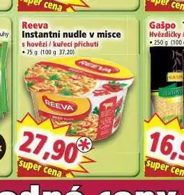 Norma Reeva instantní nudle v misce nabídka
