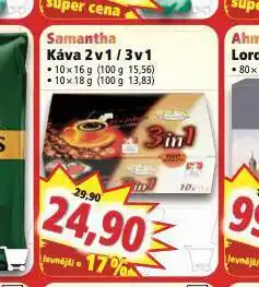 Norma Samantha káva 2v1 / 3v1 nabídka