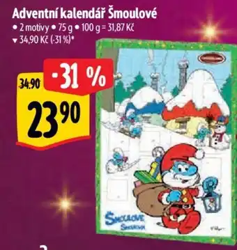 Albert Adventní kalendář Šmoulové nabídka