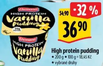 Albert High protein pudding nabídka