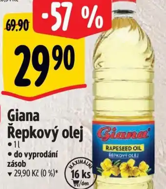 Albert Giana Řepkový olej nabídka