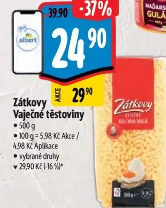 Albert Zátkovy Vaječné těstoviny nabídka