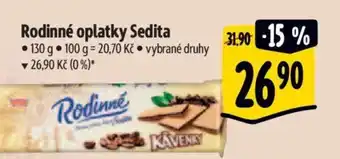 Albert Rodinné oplatky Sedita nabídka
