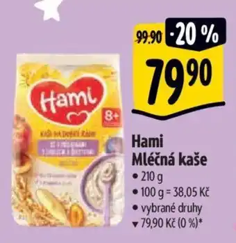 Albert Hami Mléčná kaše nabídka