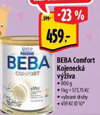 Albert BEBA Comfort Kojenecká výživa nabídka