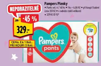 Albert Pampers Plenky nabídka