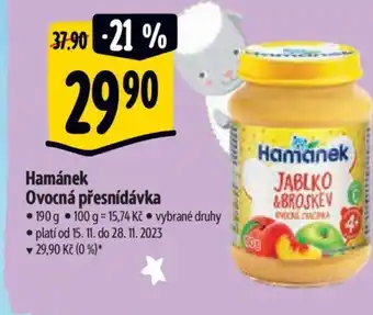 Albert Hamánek Ovocná přesnídávka nabídka
