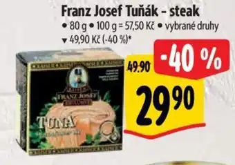 Albert Franz Josef Tuňák - steak nabídka