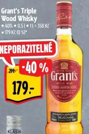 Albert Grant's Triple Wood Whisky nabídka