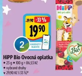 Albert HiPP Bio Ovocná oplatka nabídka