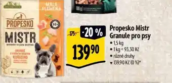 Albert Propesko Mistr Granule pro psy nabídka