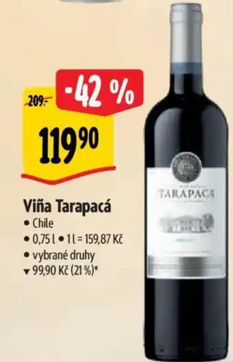 Albert Viña Tarapacá nabídka