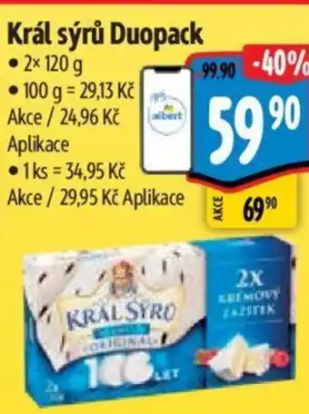 Albert Král sýrů Duopack nabídka