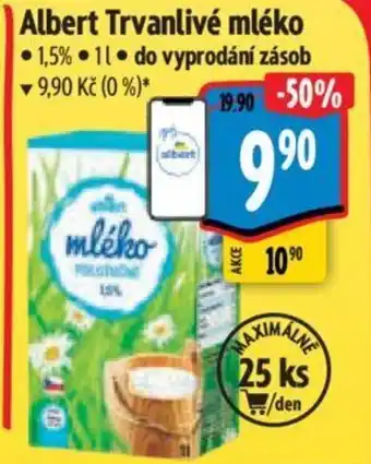 Albert Albert Trvanlivé mléko nabídka