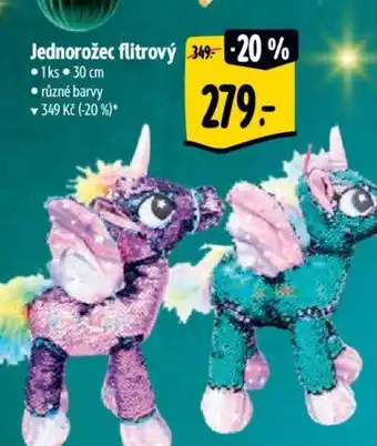 Albert Jednorožec flitrový nabídka