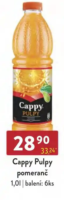 Qanto Cappy Pulpy pomeranč nabídka