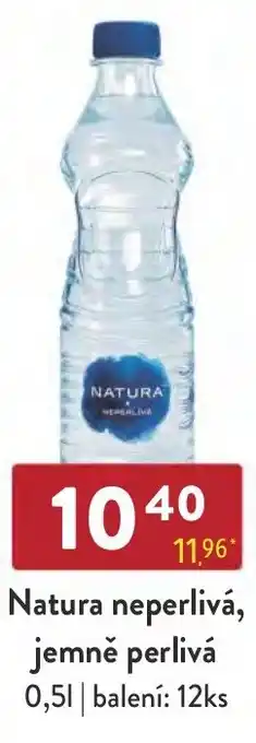 Qanto Natura neperlivá, jemně perlivá nabídka