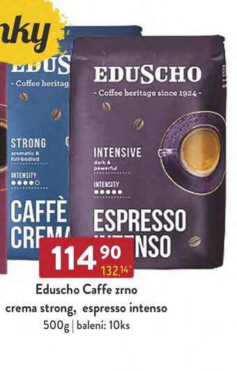 Qanto Eduscho Caffe zrno crema strong, espresso intenso 500g nabídka